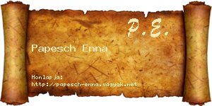 Papesch Enna névjegykártya